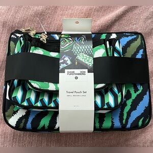 Diane Von Furstenberg For Target 3-pack Travel Pouch Set NEW